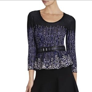 BCBG Fiona Peplum Sweater